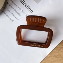 Korean FRANCE Retro Square Medium Pan Hair Clip Back Head Spoon Horsetail Hair Clip French Simple Shark Clip