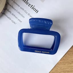 Korean FRANCE Retro Square Medium Pan Hair Clip Back Head Spoon Horsetail Hair Clip French Simple Shark Clip