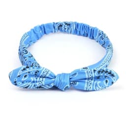 Vintage Cross Knot Elastic Hairbands Turban Bandanas Girls Hair Hands Hair Accessories Boho Women Soft Paisley Print Headbands