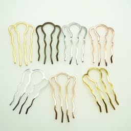 6 Pcs/lot 4-tooth Hair Comb, Metal Hair Stick, Hair Fork, Hair Accessories, Hair Jewelry, Barrette Hair Combs Blank Base