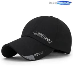 Spring and summer simple running style extended brim baseball cap men's sun hat canvas wide brim hat