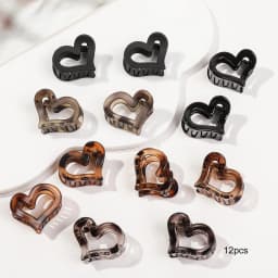 12Pcs/Set New Fashion Small Floral Geometric Hair Clip Barrettes for Kid Women Girls Accessories Headwear