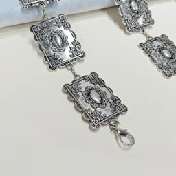 Vintage rectangle Craved Metal Waist Chain for Women Western Cowboy High Quality Luxury Designer Exquisite Golden Chain Belt