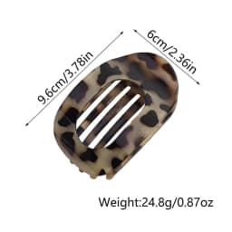 Fashion Oval Flat Hair Claw Clips for Women Matte Duckbill Clip Back-of-Head Bun Hair Accessories Simple Clip Hair Ornament