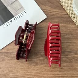 1pc New Retro Acetic Acid Grip Clip Women's Half Hair Shark Clip Medium Hair Clip Temperament Hair Clip Headpiece