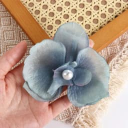 Cloth Butterfly Flower Hair Clip Pearl Korean Style Orchid Flower Hairpin Seaside Vacation Headwear Headdress Girl Hair Clip