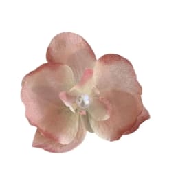 Cloth Butterfly Flower Hair Clip Pearl Korean Style Orchid Flower Hairpin Seaside Vacation Headwear Headdress Girl Hair Clip