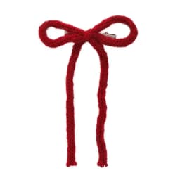 Red Bow Woolen Knitting Hair Clips Headband for Woman Girls Sweet HairPin Child Cute Barrettes Fashion New Year Hair Accessories