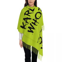 Custom Printed Karl Who Scarf Men Women Winter Warm Scarves Shawls Wraps