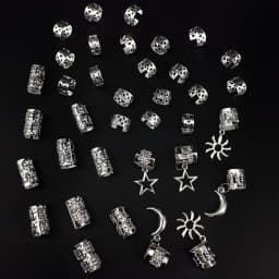 36pcs Stars Moon Sun Street Style Metal Simple Hair Jewelry Accessories for women girls Music festival Ramadan