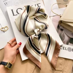 Luxury Silk Shawl Square Scarf Women Summer Hijab Wraps Neckerchief Female Hair Bands Ribbon Headband Bandana Foulards Femme