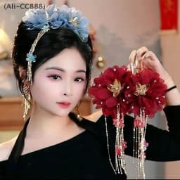 Feather Tassel Hair Claw Exaggerated Fairy Large Floral Shark Clip Hair Accessorie