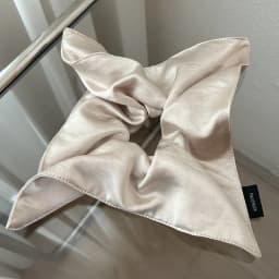 Satin Silk Square Scrunchies Elastic Hair Bands Women Girls Solid Ponytail Holder Large Hair Ties Rope Hair Accessories Fashion
