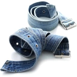 Women Denim Waist Belt metal buckle Canvas Waistband Casual Punk Vintage