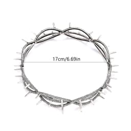 Kendrick Lamar Style Thorn Elf King Crown – Retro Two-Dimensional Men's Hair Jewelry Large Round Fantasy Headband for Cosplay