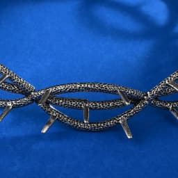 Kendrick Lamar Style Thorn Elf King Crown – Retro Two-Dimensional Men's Hair Jewelry Large Round Fantasy Headband for Cosplay