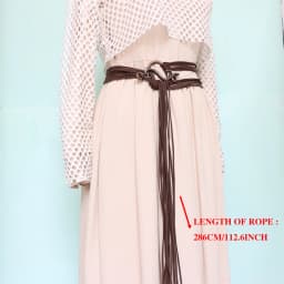 Medieval Long Rope Ring Knotted Belt for Women, Norse Witch Waist Knotted Rope Belt, Viking Renaissance Costume Accessories