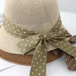 Women's Fashion Curled Sun Hat Sweet Dot Bow Seaside Outdoor Hat Breathable Design For Summer Beach Travel Sunshade 2025 New