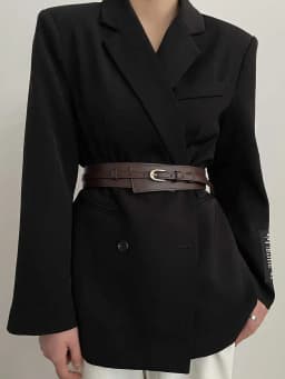 1pcs Belt Women's 2024 New Model Luxurious Decorative Dress with Suit Jacket Fashionable Wide Waist Belt Black Suitable for Dail
