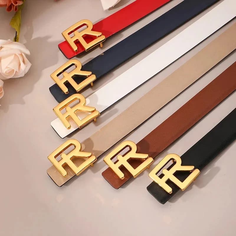 New Belt For Women Fashionable Belt Female Metal Buckle Women's Belt Leisure Dress Jeans Waistband