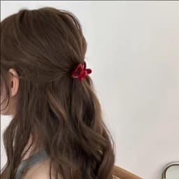 French Red Collection! small Grab clip feminine side bangs clip broken hairpin princess head clip hair Claw hair accessory