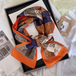Luxury Design Skinny Silk Scarf Women Fashion Hair Ribbons Headbands Bandana Female Bag Wrist Wrap Neckerchief Foulard Neck Ties