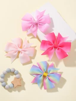 2pcs Girls Cute Printing Dot Bows Hair Accessories Hair Clips Handmade Bows Clips Hair Pin Kawaii Child Accessories