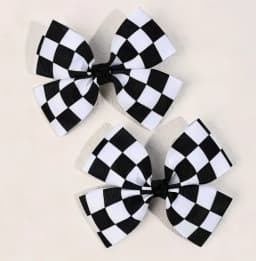 2pcs Girls Cute Printing Dot Bows Hair Accessories Hair Clips Handmade Bows Clips Hair Pin Kawaii Child Accessories