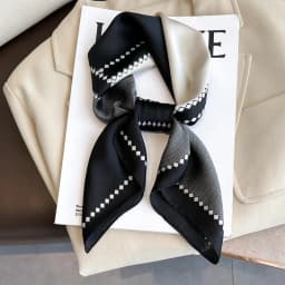 70*70cm Silk Square Scarf Women Soft Flower Print Hairband Foulard Neckerchief Hijab Tie Bag Ribbon Headband Fashion Bandana