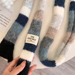 2025 Women's Thin Narrow Long Colorful Striped Scarf Autumn and Winter New Design Hot Girl All-Match Decorative Scarf