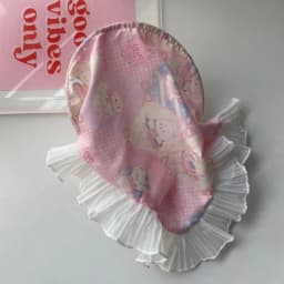 2025 Lace Headband Scarf for Women French Style Triangle Bandana with Integrated Headwrap Pastoral Chic Hair Accessory