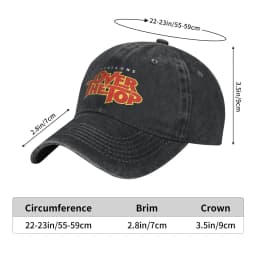 Over The Top Logo Movie Baseball Cap Lincoln Hawk Distressed Denim Washed Hat Vintage Outdoor All Seasons Adjustable Sun Cap