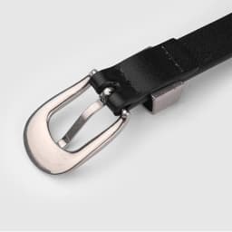 1.8cm Width Leather Belt for Women Zinc Alloy Silver Buckle Split Leather Casual Belt Genuine Leather Thin Belt Female Vintage
