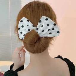 1/4pcs Solid Color Polka Dot Twist Hair Clip for Women Elegant Hairband Lazy Fashion Hair Curler Hair Accessories