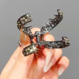 New Mini Rhinestone Hair Clip Crabs Women Hair Claw Small Fashion Korean Metal High Ponytail Hairpins Headdress Hair Accessories