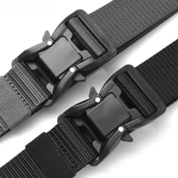 Men's Multi-functional Tactical Canvas Belt - Plus Long Size 125-180cm, Magnetic Quick Release Alloy Buckle