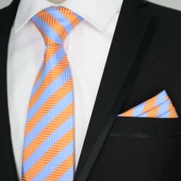 Newest Tie Set 8CM Mens Necktie Handkerchief Neck Ties Sets For Man Yellow Color Plaids Stripes Jacquard Cravat Business Party