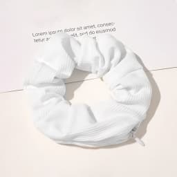 Designer Zip Scrunchies For Girls Pastel Colors Hairties for Bun Hairstyle Hair Accessories for Women Zipper Pocket Chouchous