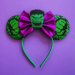 Disney Red Mickey Mouse Ears Marvel Iron Man Headbands for Girls Kids The Avengers Hairbands Adults Men Women Hair Accessories