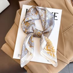 Luxury Brand Silk Square Paisley Scarf Women Satin Neck Hair Tie Band Soft Bandana Neckerchife 2025 Hijab Head Female Foulard