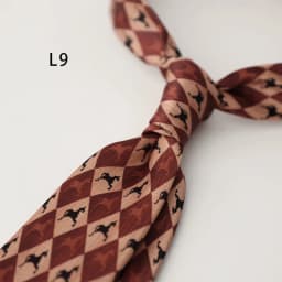 2025 New Vintage Mens Casual Panda Horse Anchor Printed Neckties Gentleman Daily Wear Neck Tie Handmade 8CM Brown Khaki Cravat