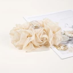 1pc Chiffon Bow Hair Clip, Back of the Head, Disc Hair Clip, Large Solid Color Hair Clip, Hair Accessory, Headband
