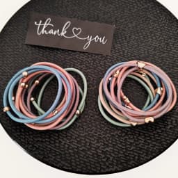 High Elasticity Geometric Hair Rope Simple Temperament Tied Hair Loop 10pc Spring Colorful Heart Elastic Hair Bands