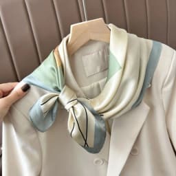 Luxury Print Spring Neck Tie Shawl 2026 Silk Square Scarf Women Wraps Female 70cm Hair Hand Wrist Headkercheif Hijab Bandana