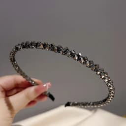 Fashion Crystal Bezel Headwear Women Headband Girls Vintage Hair Bands Hairband Hoop for Wedding Party Hair Accessories