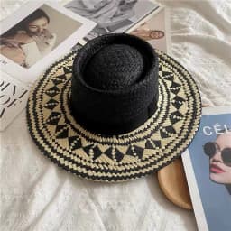 Vintage Fashion Summer Boho Style Casual Handmade Wide Brim Sun Hat For Women And Men Caps Vacation Beach Sun Hat Designer Hats