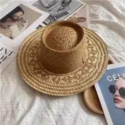 Vintage Fashion Summer Boho Style Casual Handmade Wide Brim Sun Hat For Women And Men Caps Vacation Beach Sun Hat Designer Hats