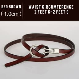 Simple Women's Genuine Leather Knotted Skinny Belt with Skirt Coat Tight Waist Luxury Decoration