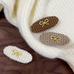 Retro Woolen Braided Bow Hair Clips Autumn/winter Solid Color HairPins Bangs Clip for Woman Girls Sweet Cute Barrettes Headdress