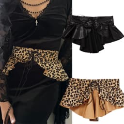Designer Belts For Women High Quality Punk Style leopard Slimming Black Corset Belt For Skirt Y2K Cummerbunds Female Waistband
